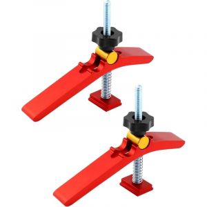 2PCS Serre Joint Rapide pour Syst&egrave;me de Rails T (M8)