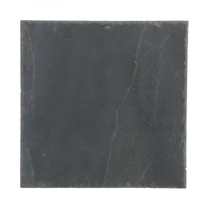 Secret De Gourmet - Lot de 6 Assiettes Carr&eacute;es 'Ardoise' 30cm Gris