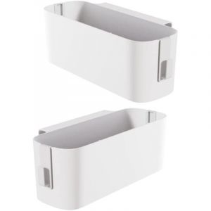 2PCS Panier de Rangement &agrave; Suspendre pour Chevet, Panier &agrave; Suspendre Table &agrave; Langer, Lit Suspendu Poches Organisateur de Chevet, Bo&icirc;te de Rangement