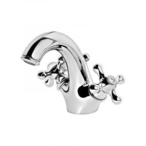 Mamoli - Mitigeur d'&eacute;vier monotrou mod&egrave;le antique avec vidage 1'1/4 Epoca 44160000E151 Chrom&eacute;