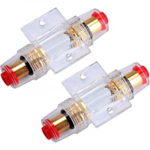 2PCS AGU Porte-fusible en Ligne avec fusibles 60A AGU pour compresseurs d'amplificateur d'alarme Audio de Voiture
