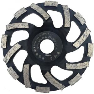 BEBUSINGOTO Disque Poncage Beton, Disque Diamant Abrasif 125mm de Meulage pour Poncer B&eacute;ton, Pierre, Granit, Marbre