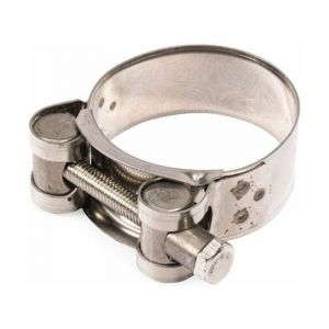 Collier de tuyau d'échappement, Collier d'échappement de moto Universal Duty en acier inoxydable Turbo Collier de serrage de bande d'échappement