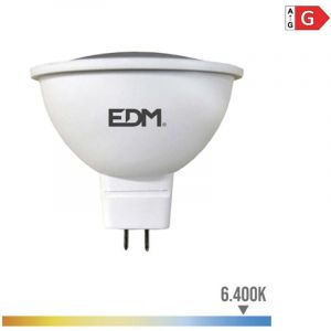 Ampoule LED MR16 GU5.3 – 5W 12V – 450lm – 6400K – Lumière froide – Ø5x5cm
