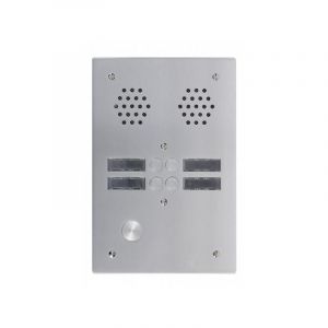 Plaque a.v alu 6mm 2r 04bp Urmet 7772/4