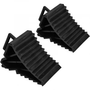 Cale De Roue Voiture, 2pcs Cale pour Voiture Roue, Caoutchouc Pneus Slip Stopper, Cale Roue Camion, Noir Bloc Roue Voiture pour Tire Stopper Voiture