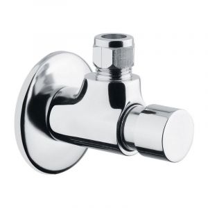 Robinet de douche temporisé mural de la série MODERN avec alimentation murale et commande par bouton-poussoir - Idral