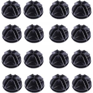 Lot DE 20 Fils Cube Plastique Connecteurs pour Cubes de Rangement Rayonnage et Armoire modulaire Organiseur Dressing Fermoir Boucle Clip (Noir)