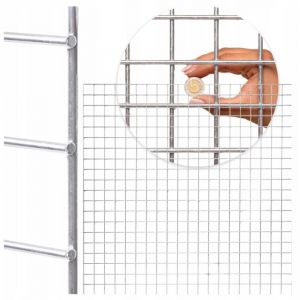 Caillebotis soud&eacute; en acier galvanis&eacute;, t&ocirc;le 1000 x 1000 mm, mailles 50 x 50 mm, diam&egrave;tre 3 mm