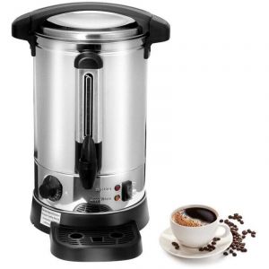 ALOVZE Distributeur de boissons chaudes 8L 1500 W acier inoxydable Marmite vin chaud Robinet couvercle verrouillable