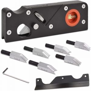 Raboteuse &agrave; Chanfrein Rabot d'angle de Menuiserie, rabot manuel pour le travail du bois, rabot &agrave; chanfreiner bois pour chanfreiner et couper le bois