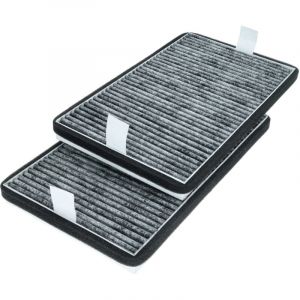 vhbw 2x Filtres &agrave; charbon actif compatible avec Miele DA 3590-90, DA 3596, DA 3568, DA 3590, DA 3668, DA 3690, DA 3598, DA 3660 hotte aspirante