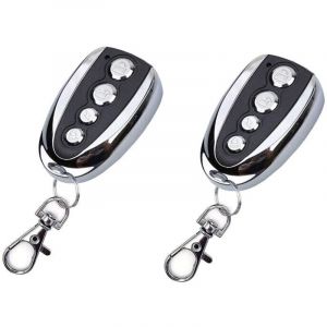 2 X &Eacute;metteur &agrave; Main 433 MHz Porte de Garage T&eacute;l&eacute;commande, Compatible avec Les Mod&egrave;les Nice Flor-S, DITEC, R&eacute;glage Facile/4 Canaux