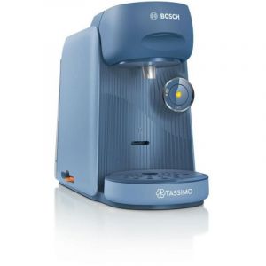 Machine &agrave; caf&eacute; multifonctions BOSCH TASSIMO T16 Finesse - Distributeur de boissons en bleu avec &eacute;clairage