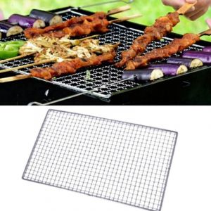 25x40cm)Filet de Cuisson en Carbone pour Barbecue, Grille de Cuisson, Grille de Barbecue en Acier Inoxydable, 25 x 40 cm, 30 x 45 cm, 38 x 50 cm pour