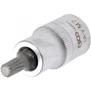 1/2 douille embout cannel&eacute; 53 mm de long, M7