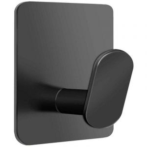 Crochet Autocollant Adhesif Acier Inox, 4 Pi&egrave;ces Crochet Adh&eacute;sif 3M Acier Inox, Adh&eacute;sif Crochets de Salle de Bains, Crochet Adhesif Mural, accroche