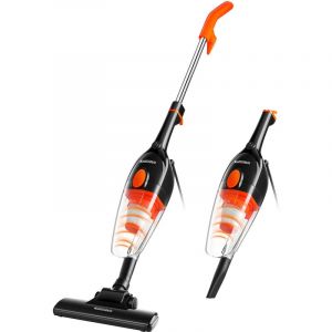 Aspirateur Balai, Aspirateur à Main 2 en 1 Noir/Orange - Koticidsin