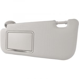 Jeffergarden Pare-soleil de voiture gauche ct&eacute; conducteur gris durable haute duret&eacute; pare-soleil avec remplacement de miroir de courtoisie pour Levin