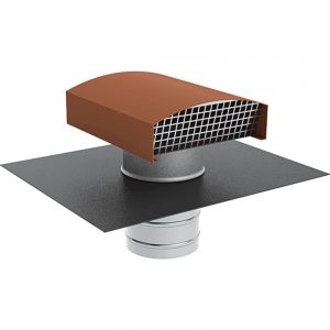 Axelair - Chapeau de toiture pour vmc collective - Métal Ø125