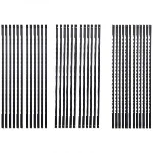 Tlily - Lames de Scie à Chantourner 36 PièCes en Acier au 127Mm avec Goupille CroiséE 15/18/24 Dents Coupe Fine Standard