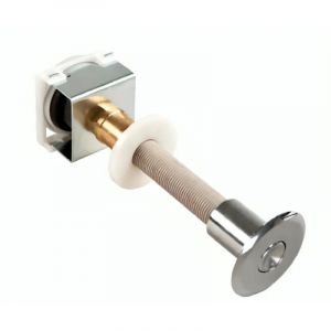 Schwab - Bouton poussoir r&eacute;servoir wc pneumatique chrom&eacute;, paroi 153-186 mm