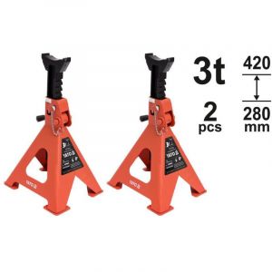 Yato - YT-17311 cric hydraulique et b&eacute;quille pour v&eacute;hicule