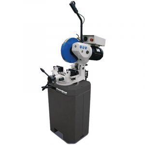 Metallkraft - Tronçonneuse métal acier 2 vitesses 1,1/2,2 kW 400 v lame circulaire ø350 mm 36/72 tr/min avec pompe et socle MKS350E