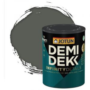 Peinture Bois - DEMIDEKK INFINITY DETAILS - Lasure Opaque Satin&eacute;e - RAL 7010 - Gris Tente - 0,75L