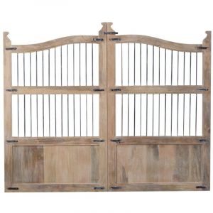 Made In Meubles - Tête de lit en bois de manguier 160cm Salomé