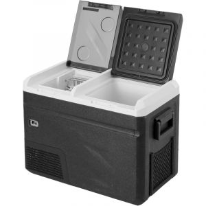 Mophorn Réfrigérateur de voiture portable, avec fonction de fabrication de glace, 12 volts, congélateur à double zone de 36 L, température réglable