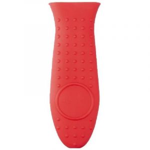 Cache-pot rectangulaire en silicone rouge