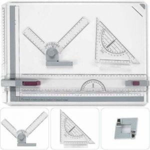 Lablanc - Table &agrave; dessin A3 - M&eacute;trique 51 x 36,5 cm - Table &agrave; dessin d'architecte &agrave; mouvement parall&egrave;le et angle r&eacute;glable