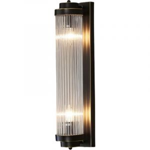 Ionic Black Pearl - Applique en cristal nacr&eacute; noir - Colonne 60cm