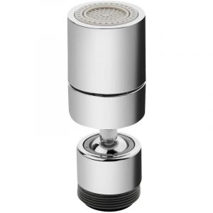 Tycner - Universel M24x1 F22x1 Aérateur Deux Fonctions 360deg Laiton Chromé Robinet