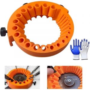 Grinder Drill Bit Sharpener, Power Drill Bit Grinding Attachment, AffûTeur De Forets Portatif Polyvalent, Outil D'affûtage De Forets, Forets De 2 à