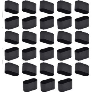 KZQ - Embouts de pieds de chaise 28 pièces, embouts de chaise rectangulaires, embouts de chaise ovales, protections de pieds de chaise, dessous de