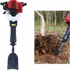Pelle de Jardin à Essence pour Creuser, Petite Pelle à 2 Temps 52CC Pelle Portable Truelle de Jardin pour la plantation d'arbres