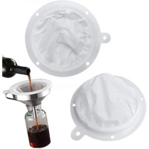 Filtre Alimentaire, Filtre &agrave; Passoire de Cuisine en Nylon, Filter Jam Straining, Mesh Tamis pour Filtrage du le Vin, le Jus, le Lait, le Caf&eacute;, 200