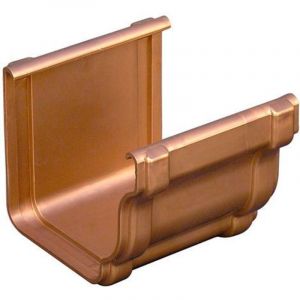 First Plast - Jonction longue bi-system pvc best carr&eacute;e - effet cuivre