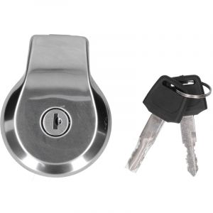 Decdeal Couvercle de verrouillage du bouchon du r&eacute;servoir de carburant de moto, avec cl&eacute;s adapt&eacute;es &agrave; Yamaha Virago XV125 XV250 XV535 XV1100