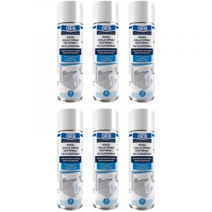 GEB - Lot de 6 Sprays colle feutrine pool