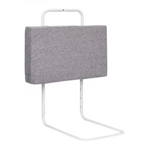 EINFEBEN Barrière de lit réglable en hauteur 120 cm Anti-chute Tube en acierPour lit d'enfant lit de parent Gris