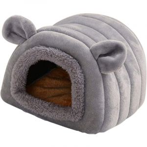 Lit d'hiver multifonction en velours pour cochon d'Inde, literie, pour rats, chinchilla, cochon d'Inde, hérisson, furet, écureuil (gris)..DEBUNS