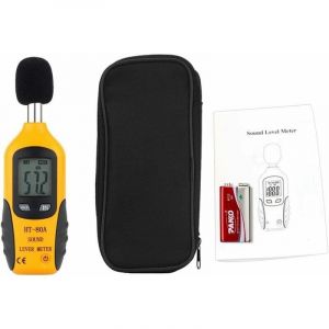 Sonomètre 30-130dBA, Décibelmètre Professionnel avec écran Rétro-éclairé (Piles non incluses)