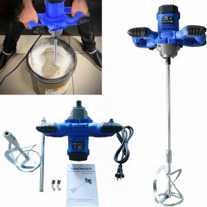 Dayplus - Malaxeur B&eacute;ton, M&eacute;langeur de Mortier 2600W Malaxeur Mortier Colle 1700 tr/min