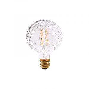Perceuse à ananas à ampoule de forme rétro, 220V 4W 2700K, ananas transparent G95 à l'intérieur