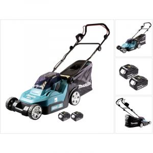Dlm 432 M2 Tondeuse à gazon sans fil 36 v ( 2x 18 v ) 43 cm sans balai + 2x batterie 4,0 Ah - sans chargeur - Makita