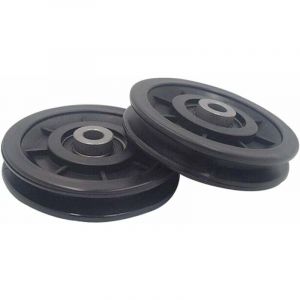 ZVD 90 mm Roulement Poulie Nylon, Poulie Musculation, Roue Universelle pour c&acirc;ble Machine Gym &eacute;quipement Porte de Garage, Porte coulissante poulie