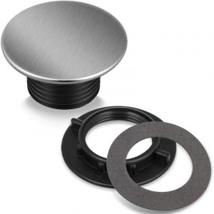 Cache-trou de robinet de cuisine en acier inoxydable, cache-trou de robinet d'&eacute;vier de haute qualit&eacute;, acier inoxydable bross&eacute;